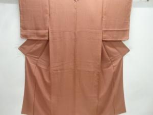 未使用品　氷割れ模様織出し色無地着物